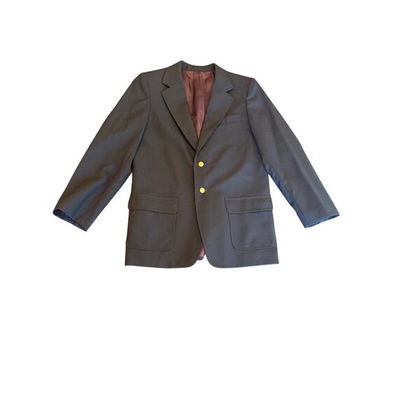 Talbots Kids Navy Wool Blazer Jacket Size 12 With Gold Buttons & Pockets - Picture 1 of 5